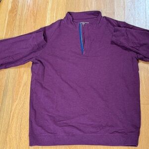 Men's Zip-Up Sweater in Rich Purple